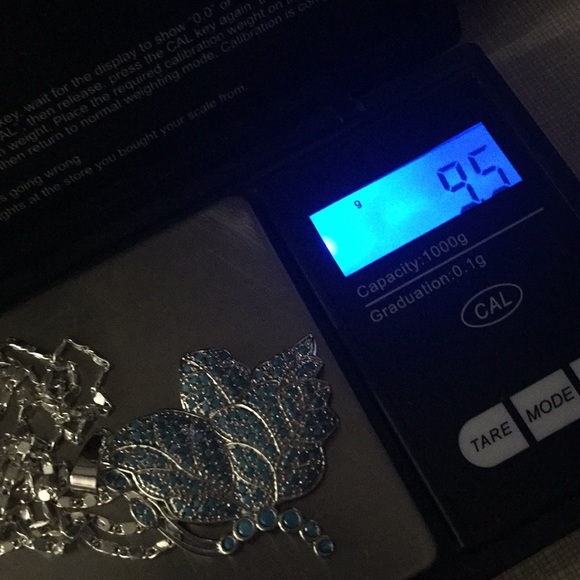 NEW Butterfly blue turquoise pendant only - Picture 4 of 10